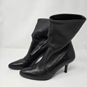 Stuart Weitzman Leather Sock Boot Size 6.5